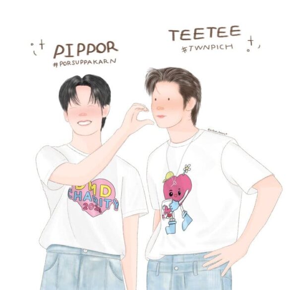 fanart-teeteepor-1 TeeTeePor couple khoảnh khắc ngọt ngào