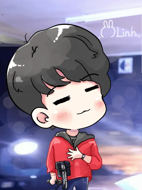 anh-jack-j97-chibi-1 Chibi Jack J97 hát micro áo đỏ mắt nhắm