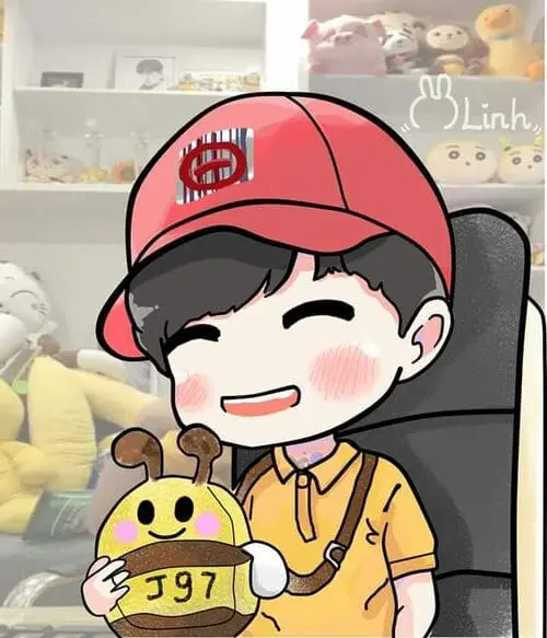 anh-jack-j97-chibi-10 Chibi Jack J97 đội mũ đỏ ôm ong