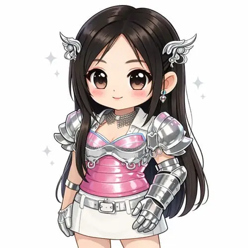anh-orange-ca-si-chibi-2 Ảnh Orange Khương Hoàn Mỹ ca sĩ chibi trong tạo hình giáp bạc hồng của Em Xinh Say Hi