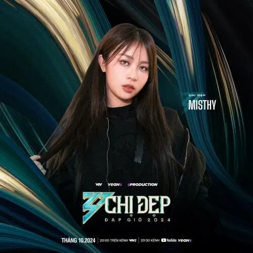 anh-misthy-chi-dep-dap-gio-2024-1 Ảnh Misthy Chị Đẹp Đạp Gió 2024 với visual cá tính trên poster đen