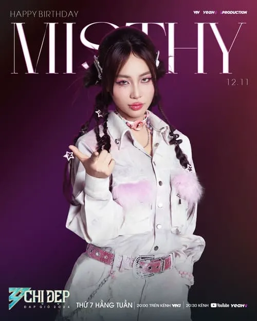 anh-misthy-chi-dep-dap-gio-2024-3 Ảnh Misthy Chị Đẹp Đạp Gió 2024 trên bìa poster tím sang trọng