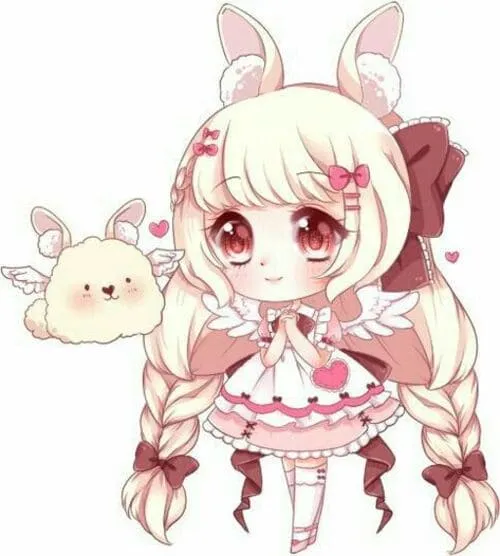 anh-misthy-chibi-2 Ảnh Misthy chibi hóa cô nàng thỏ đáng yêu tông hồng pastel