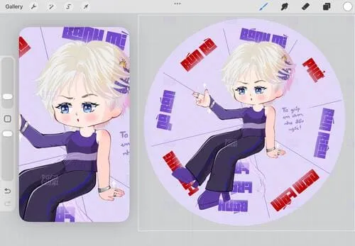 anh-misthy-chibi-3 Ảnh Misthy chibi tạo hình nhân vật anime ngồi trên vòng tròn tím