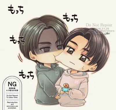 bossnoeul-fanart-4 BossNoeul fanart chibi véo má nhau biểu cảm ngộ nghĩnh chữ Nhật