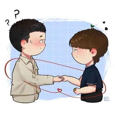 daouoffroad-fanart-chibi-6 DaouOffroad fanart chibi nắm tay sợi chỉ đỏ định mệnh