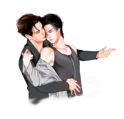 jesbible-fanart-1 Fanart JesBible minh họa cảnh ôm nhau trìu mến, phong cách vẽ mềm mại.